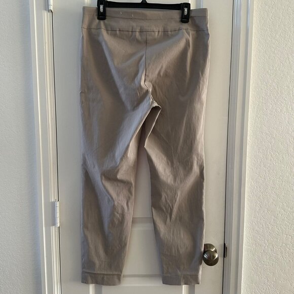 Alfani Womens Pants 12S Beige Stretch Cotton Blend Slim Fit - Picture 4 of 8